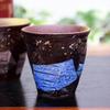 Waza no Stylish Kutani Ware Sake with Silver and Gold Japanese Made in A perfect gift for or 77th Kura Glasses, Pair, Sprinkles. High-Quality