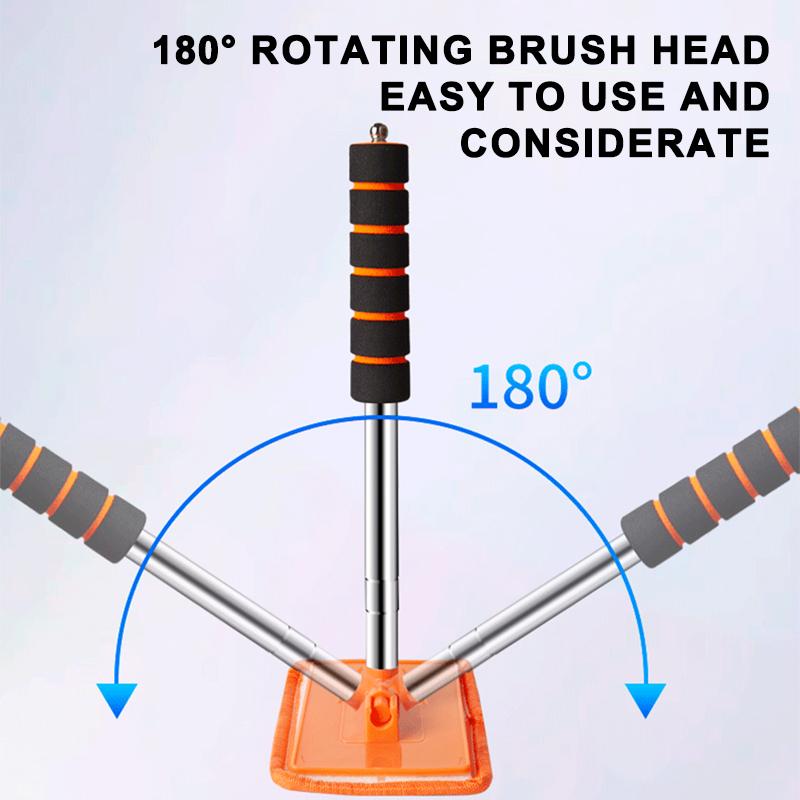 Seametal Car Front Windshield Defogging Brush Telescopic Long Handle Car Household Glass Clean Brushes Dust Remover Tool