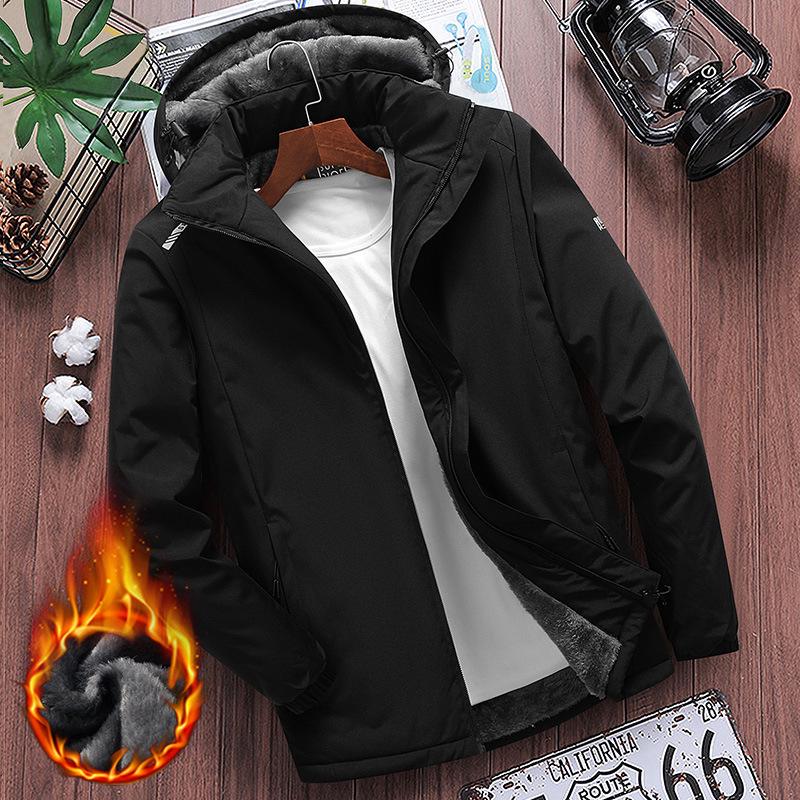 Утолщенная флисовая зимняя куртка: Теплое, морозостойкое, молодежное повседневное пальто для активного отдыха