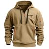New Men's Hoodie Quarter Zip Hoodies Pocket Sports&Outdoor Streetwear Cool Casual Spring Fall Clothing Hoodies Sweatshirts