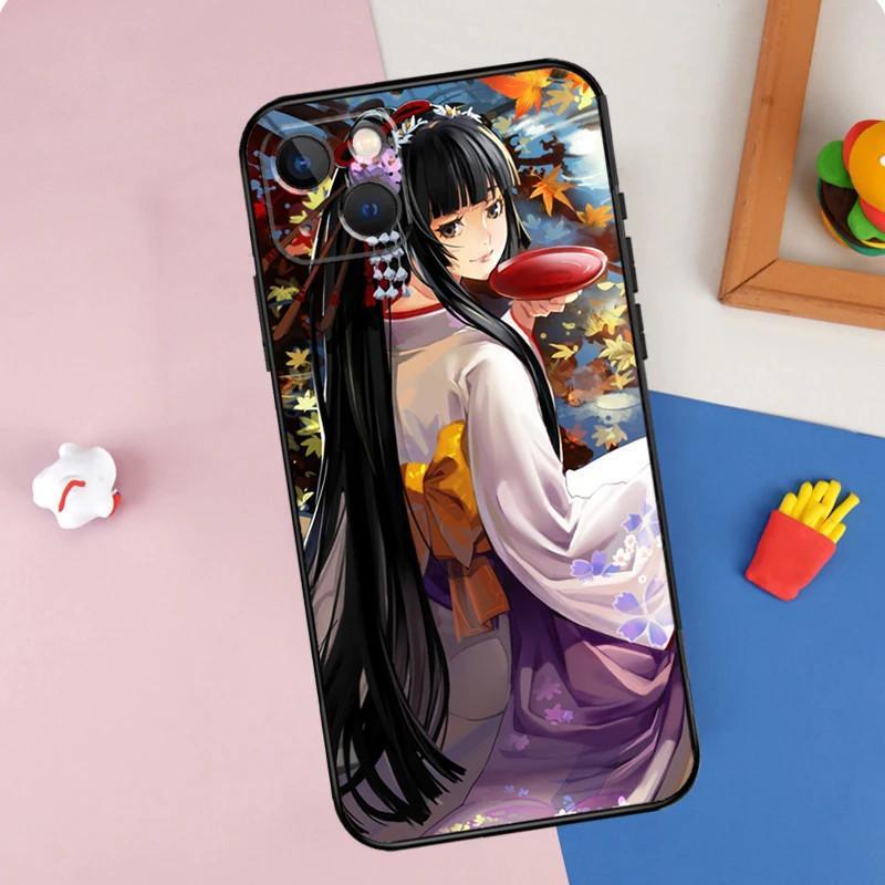 Чехол для мобильного телефона Apple IPhone15, чехол для мобильного телефона с японской анимацией Geisha, защитный чехол от падения с рисунком, защитный чехол для мобильного телефона Huawei
