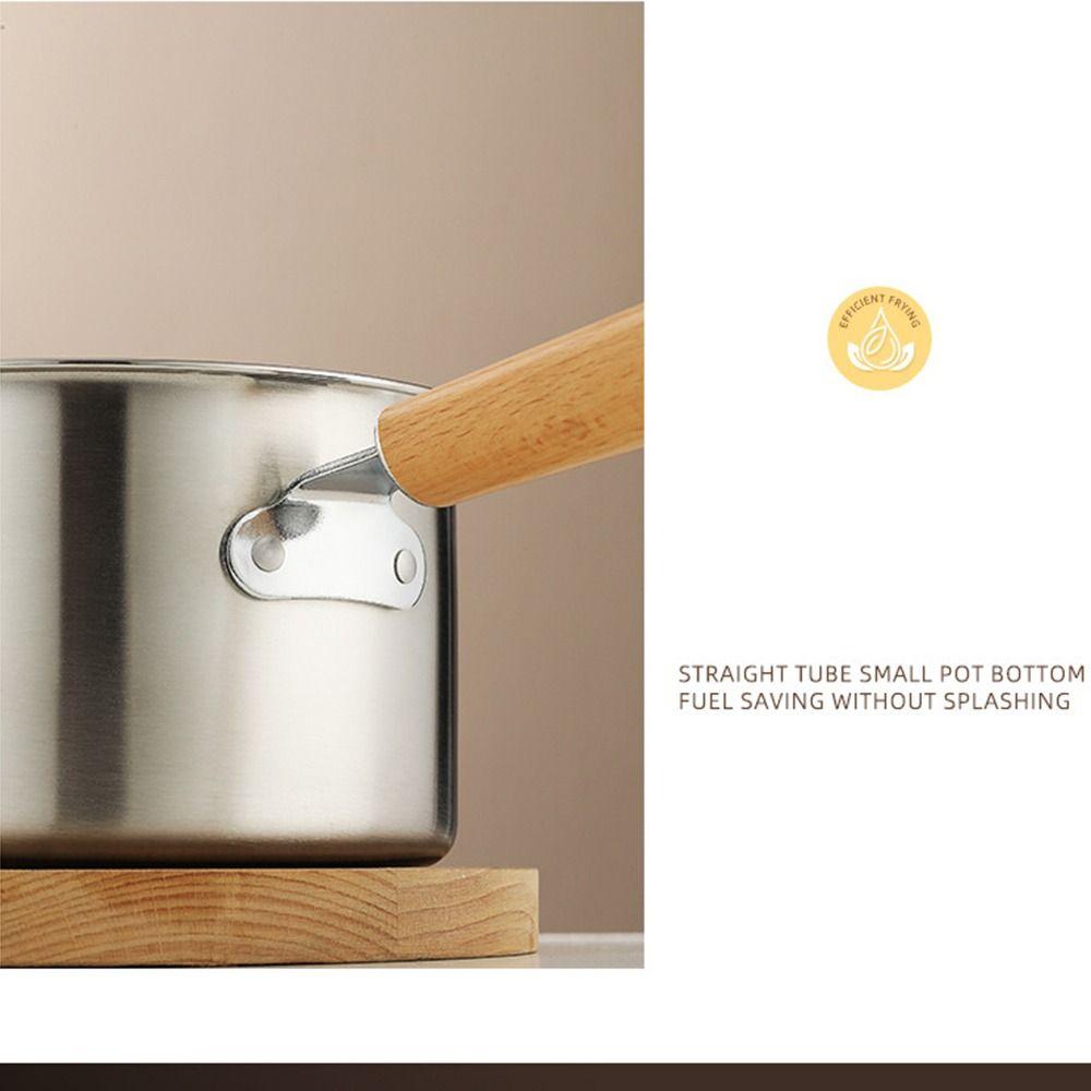 Non Stick Deep Fryer Pot with Strainer Strainer Basket Cooking Pot with Filter Mesh Milk