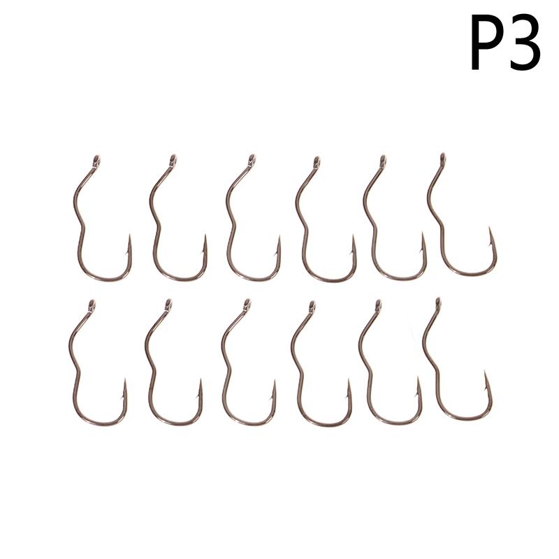 12 шт./упак. рыболовный крючок из высокоуглеродистой стали с острым ушком и зазубринами, автоматический перекидной рыболовный крючок для принадлежностей для ловли карпа