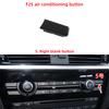 Car Air Conditioning AC Button Venlitation Key Cap Repair Kit Replacement For BMW X3 X4 Series F25 F26 2011-2017 64116825513