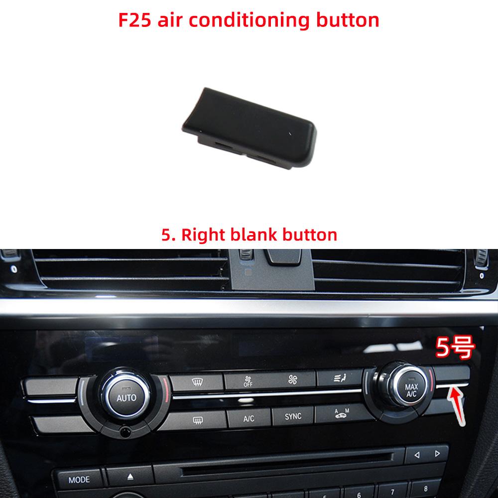 Car Air Conditioning AC Button Venlitation Key Cap Repair Kit Replacement For BMW X3 X4 Series F25 F26 2011-2017 64116825513