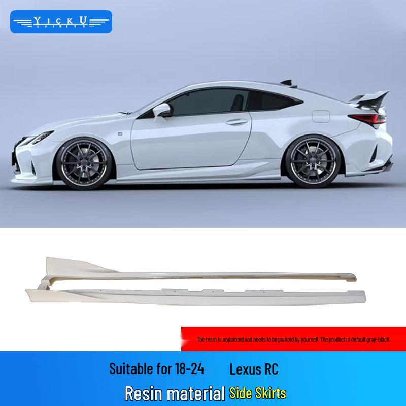 Комплект обвеса из углеволокна для Lexus RC: Передний сплиттер, задний диффузор, боковые юбки и заднее антикрыло (2015-2024 гг.)