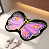 Впитывающий коврик для ванной Butterfly, диатомовая грязь, унитаз, раковина на дверь унитаза, нескользящая подставка для ног, коврик для двери