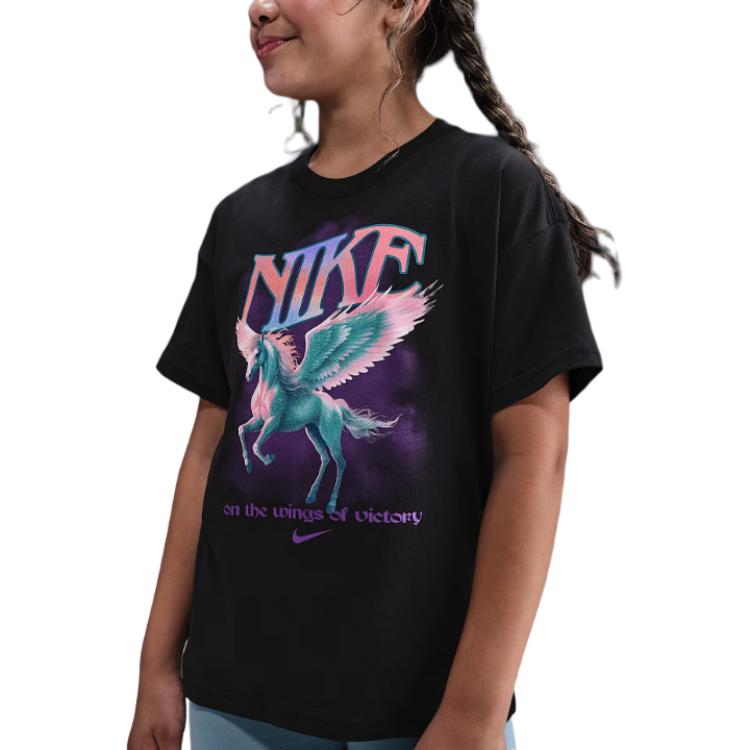 Nike Детские футболки с круглым вырезом Средние HV5725-010