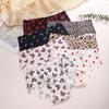 3Pcs Seamless Print Underwear for Women Sexy Leopard Butterfly Briefs Female Ice Silk Panties Comfortable Lingerie S-XXL