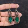 Граненые серьги с замбийским изумрудом, серьги из медной проволоки, уникальные медные дизайнерские украшения, серьги ручной работы, ювелирные изделия из драгоценных камней, подарок для невесты