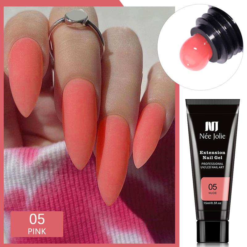 Клей для наращивания ногтей 15 мл, безбумажный лоток, гель для наращивания ногтей с кристаллами, УФ-клей для фототерапии, клей для лака для ногтей