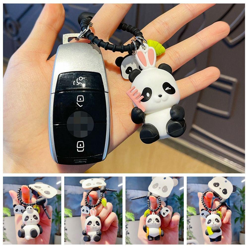 Панда Пенда Автомобильные Брелоки ПВХ Панда Пара Брелок Брелок Брелок Панда Брелок Детская Игрушка