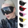 Oversized Punk One-piece Sunglasses Goggle New Women Men Luxury Sun Glasses Female Surround Shades 2000'S Eyewear