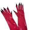 1pair Long Faux Leather Gloves Elegant Evening Opera Gloves Women Gloves for Parties Weddings and Winter Event