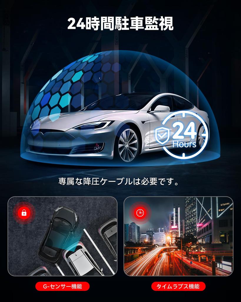 Видеорегистратор REDTIGER F7N, Передняя и задняя камера, 4K UHD, 8 мегапикселей, GPS, WIFI,