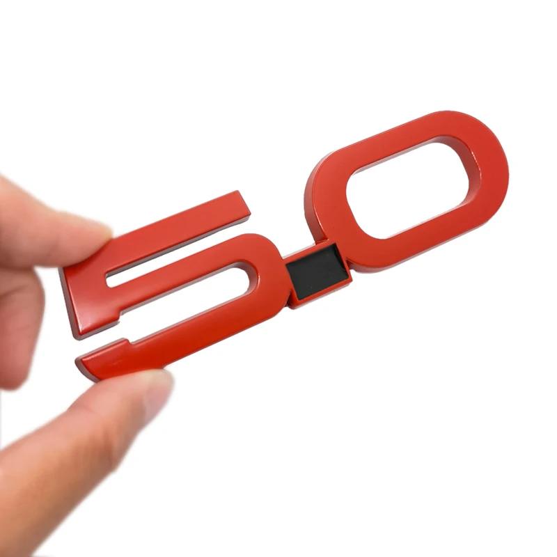 Наклейка на автомобиль 5.0 Логотип Задний багажник Эмблема Значок Металлическая наклейка для Mustang GT 500 Cobra Focus Mondeo Fiesta SUV Автомобильный стиль