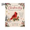 Unique Emotional Bond Gifts Christmas Hug Pocket Card, Mini Festive Greeting Card Token for with Envelope, Holiday Gift Tag Friends Family Compact