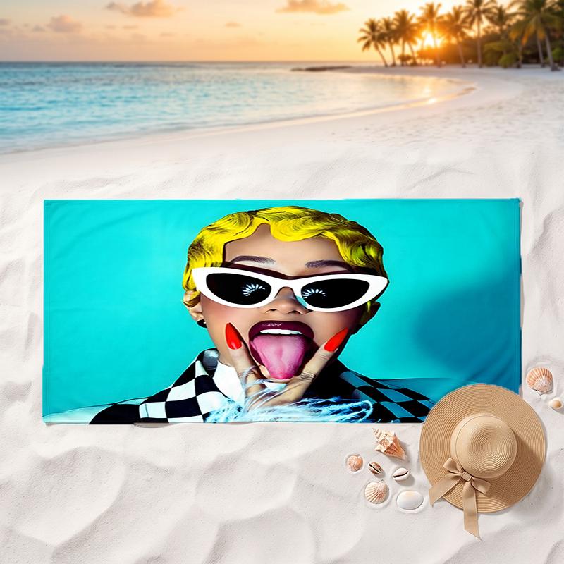B Soft and comfortable beach towel perfect for vacations and poolside use an ideal gift for summer holidays