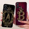 Чехол для Motorola Moto S30 Pro XT2243-2 Чехол Ретро Корона Буква Мягкий Силикон Задняя Крышка Для Moto Edge 30 Fusion XT2243-1 Корпус
