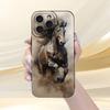 Креативный дизайн, узор черной лошади, чехол для телефона для iPhone 17 Pro Max 16E 15 Pro 14 13 12 11 Mini AIR XS XR XS 8Plus, противоударный