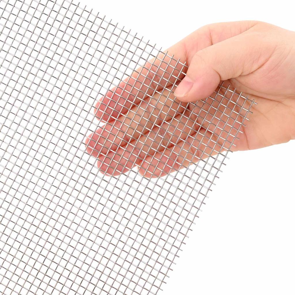 Mesh Screen 40 x 200 cm 6 Mesh Stainless Steel 201 Silver