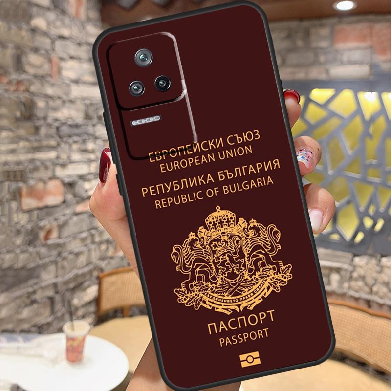 Болгария Паспорт Флаг Карта Чехол Для Xiaomi 11T 12T 13 Pro 12X 11 12 Lite Чехол Для POCO F5 X5 X4 X3 Pro F4 GT F3 M5 C40