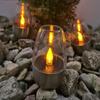 Солнечный Свет Открытый Сад Светодиодный Свет Свечи Из Нержавеющей Стали Газон Терраса Ночной Свет Пейзаж Сад Хэллоуин Рождественский Праздник Атмосфера Свет