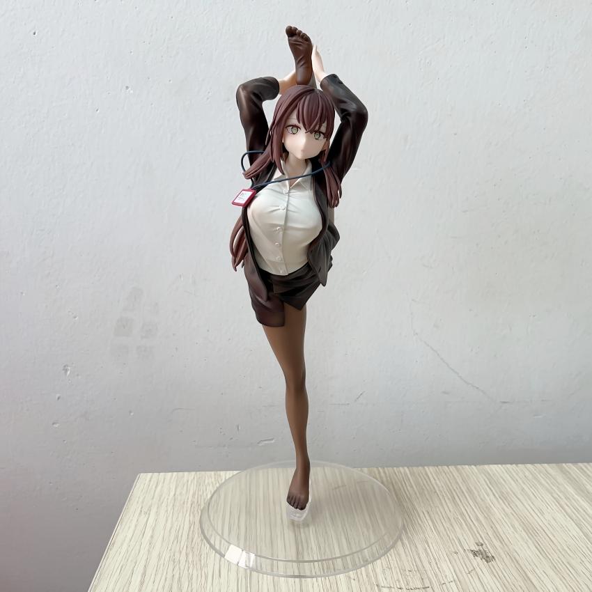 29СМ Удивительно Гибкая OL-тян, Которая Не Хочет Идти на Работу Белая Фигурка ПВХ Статуэтка из Игры Аниме Модель Экшн Взрослая Кукла игрушки