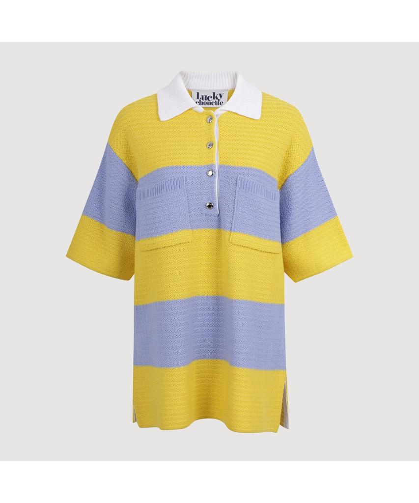 LUCKY CHOUETTE Stripe Terry Knit Pullover (Yellow)_Lfwam25230Yex