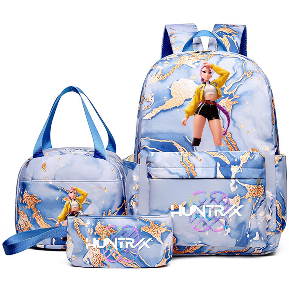 3 шт./комплект Аниме K-pop Пенал с принтом, Сумка-рюкзак с ручкой для Подростка Студента Девочки Мальчика, Водонепроницаемая Дорожная Сумка Mochila