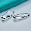 Простые серебряные серьги в форме капли, женские нишевые дизайнерские серьги, модные украшения для повседневной носки