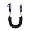 Charging Cable with Digital Display 480Mbps Data Transfer Universal Type-C 90-Degree Elbow