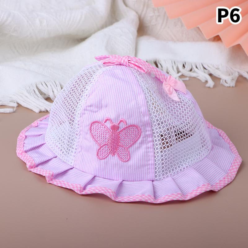 1 шт. Детская шапка для девочек, летняя шляпа-ведро для рыбака от 3 до 12 месяцев, шляпы от солнца для малышей и девочек, летние цветочные банты в стиле
