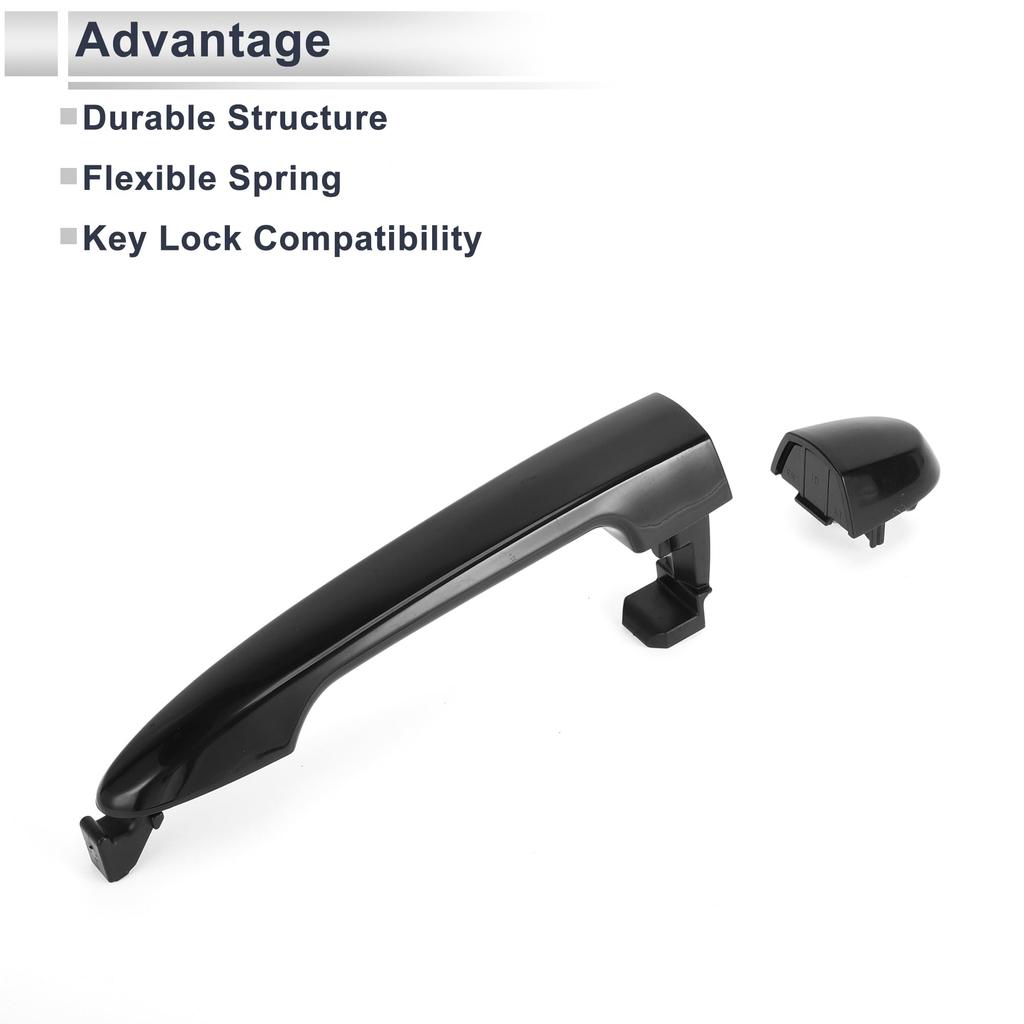 RATCHROLL Front Right Exterior Door Handle for Kia Rondo Durable Replacement Door Part Number 1 Piece 2007-2011, Handle, 826611D010, ABS,