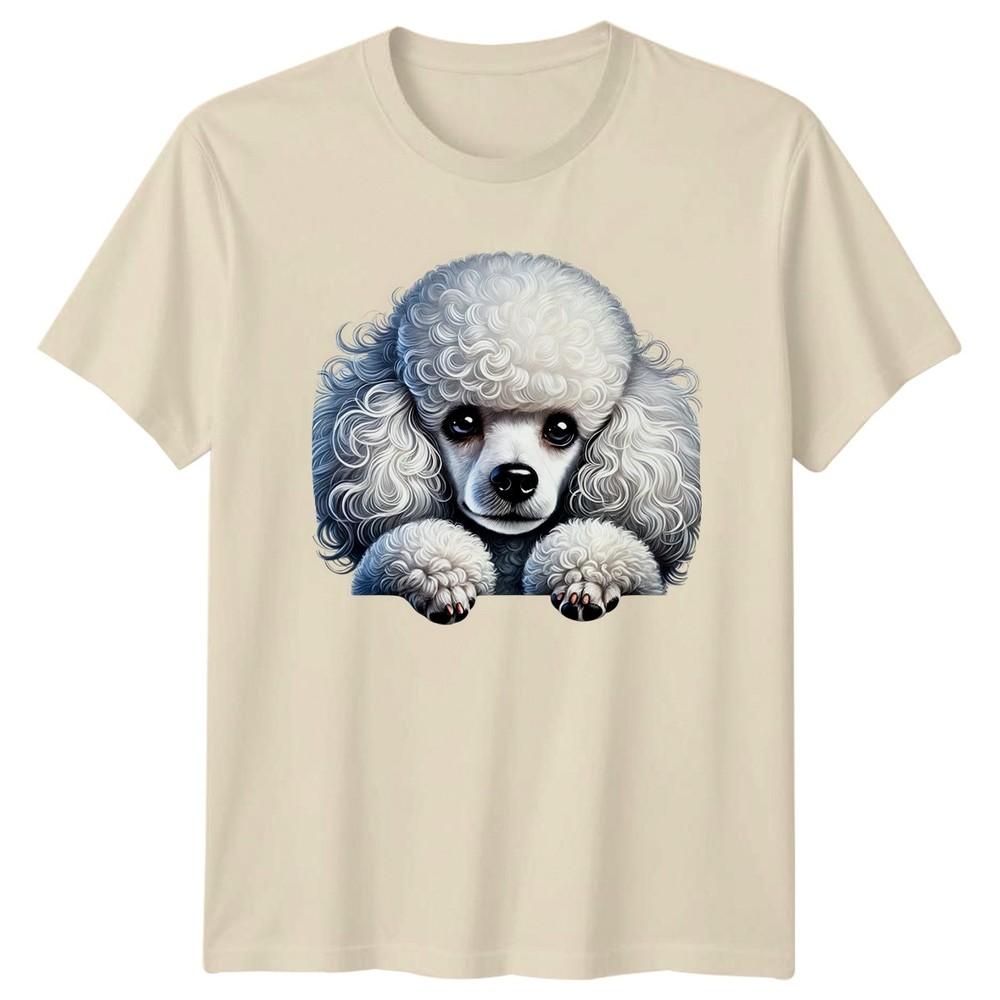 Cute White Poodle Dog Puppy TShirt Poodle Dog Lover Gift For Him And Her