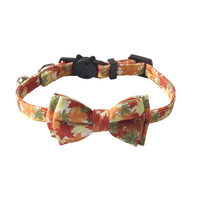 Очаровательный новый ошейник для питомца из осенней серии с кленовыми листьями и тыквами, треугольный шарф и дизайн с подсолнухом