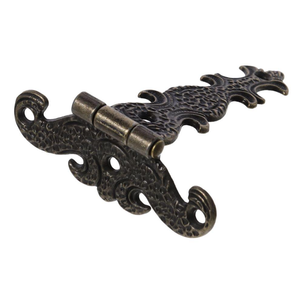 Zinc Alloy Vintage Hinge Antique Bronze Tee Hinge Decorative Home Hinge  Door