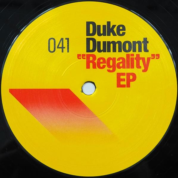 12-дюймовая пластинка DUKE DUMONT - Regality EP TURBO041 Turbo 2007 Канада Танцевальная и Электронная Б/У