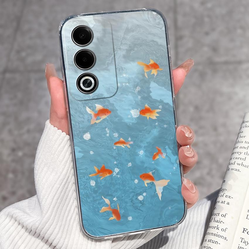 Роскошный противоударный чехол для телефона Oppo A3 A5 A1 Pro A3x AX5 AX5s A7 A8 Ace2 с милыми цветочными узорами, прозрачная защита из ТПУ, задняя крышка для корпуса Oppo