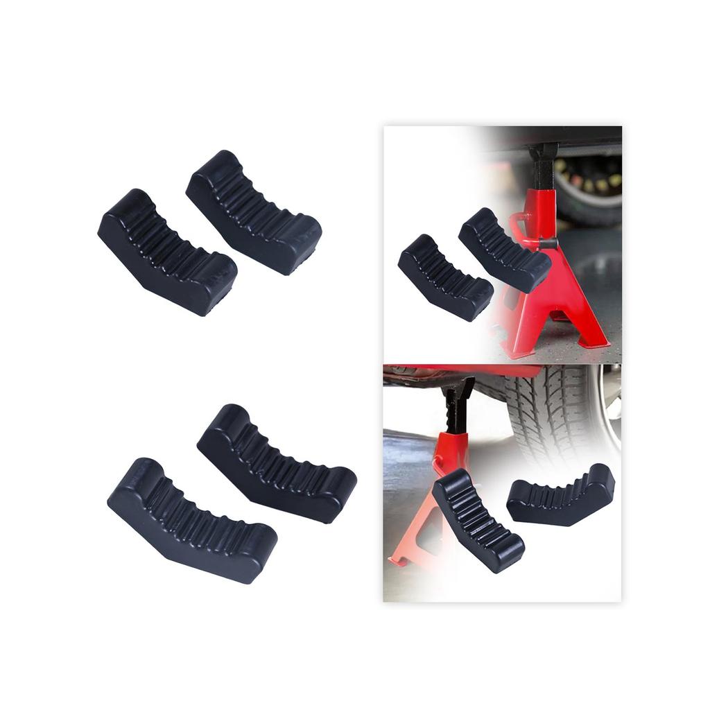 Подставка для домкрата для автомобиля, резиновая накладка, универсальная защита для крепления, нескользящая накладка для домкрата, подъемный опорный блок, черный