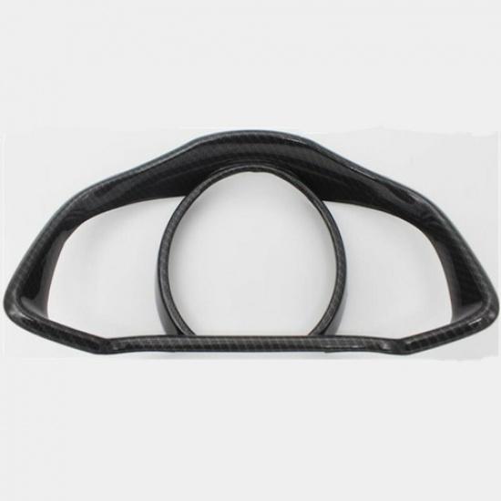 For Honda Fit Jazz 2014-2018 Carbon Fiber 1X Front Dashboard Frame Cover Trim