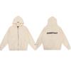 Unisex Oversized Hooded Sweatshirt With Flock Letter Print Soft Cotton Blend Warm Lined