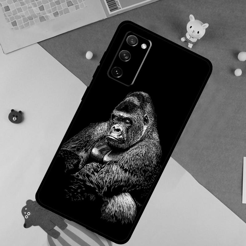 Monkey Gorilla Ape Baby Soft Case For Samsung Galaxy S24 Ultra S9 S10 S20 S22 S21 Plus S23 FE S25 Ultra Funda Cover