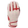 Motorcycle Gloves Ecru/Ruby Red (Size: XL) DYNO Leather Gloves