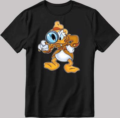 Donald Duck Cosplay Detective TShirt Size S4XL