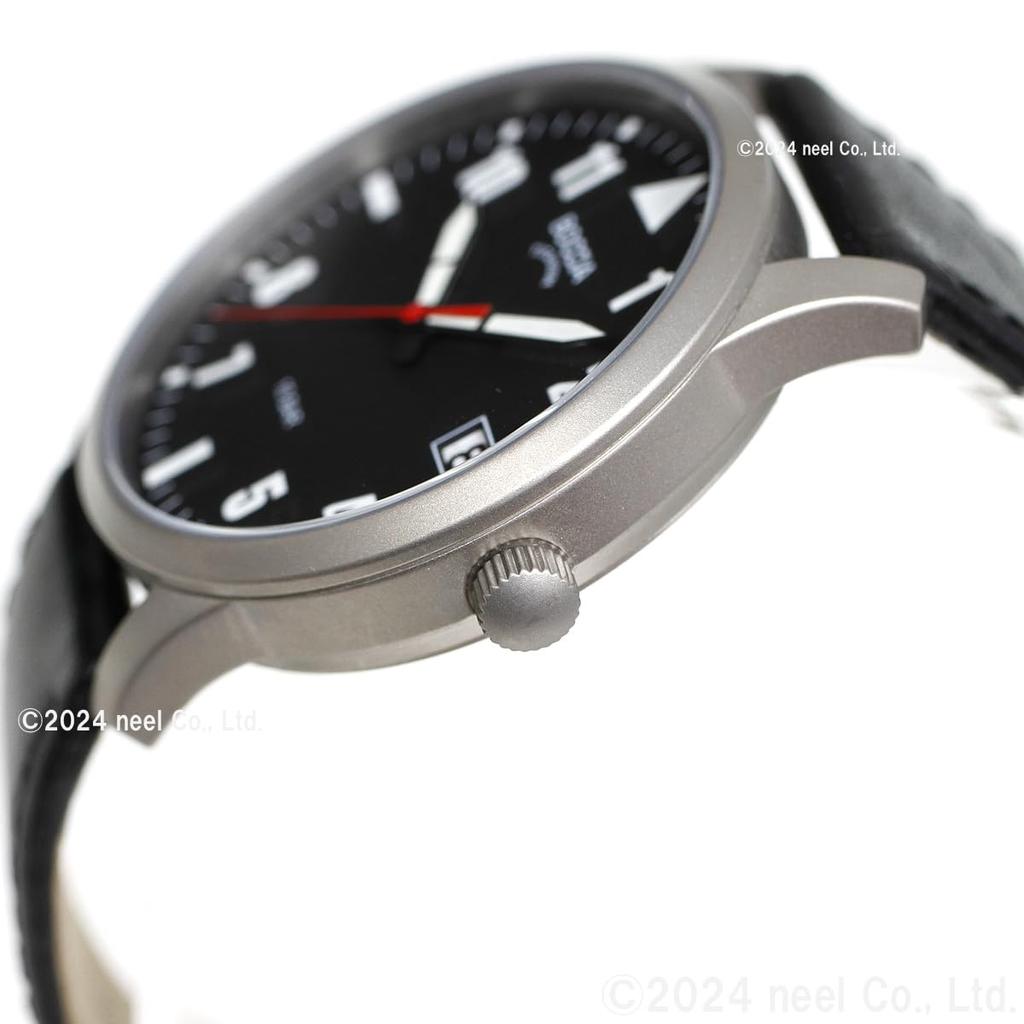 Watch Black [Boccia Titanium] 3650-01 Men's