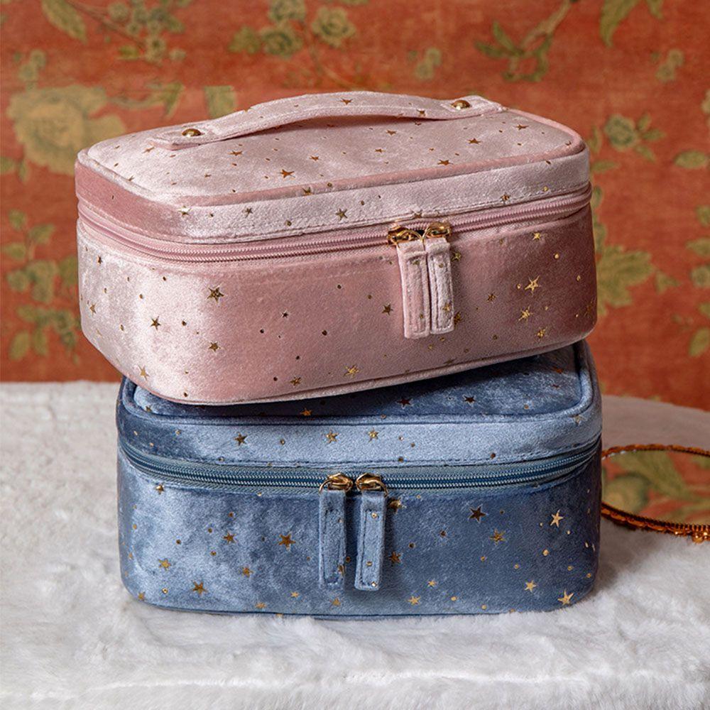 Bags Large Capacity Wash Handbags Makeup Bag Toiletry Case Lipstick Bags Velvet Cosmetic Bag