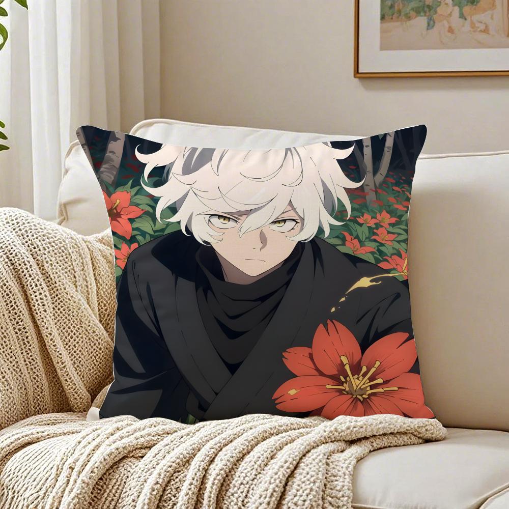 Anime Dark HHells PParadise Cushion Cover Pillowcase Antidustmite living Room Sofa Decor Cushion Room