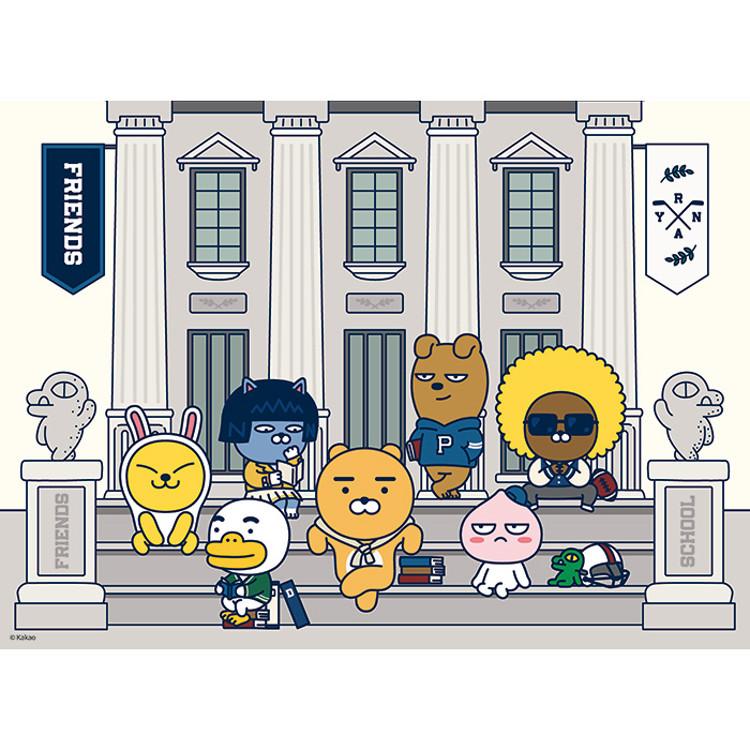 Пазл из 500 деталей - Kakao Friends University, популярная корейская головоломка