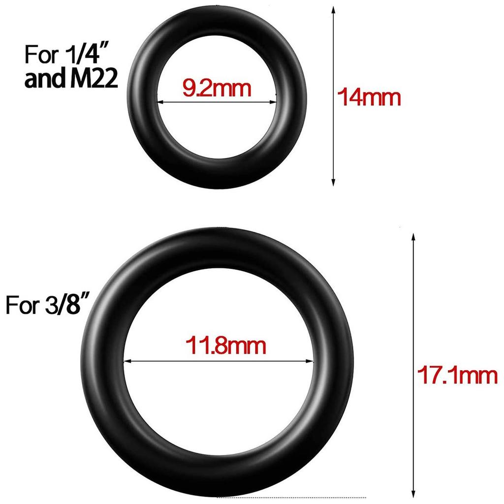 For 1/4” Power Pressure Washer O-rings Rubber High Quality